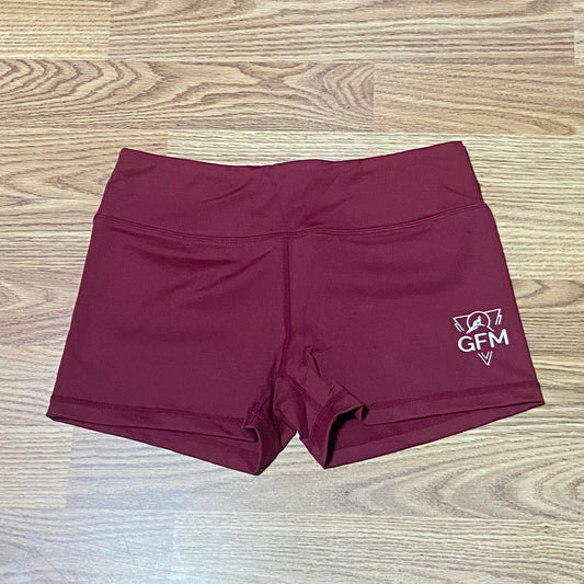 Ladies GFM Burgundy Shorts