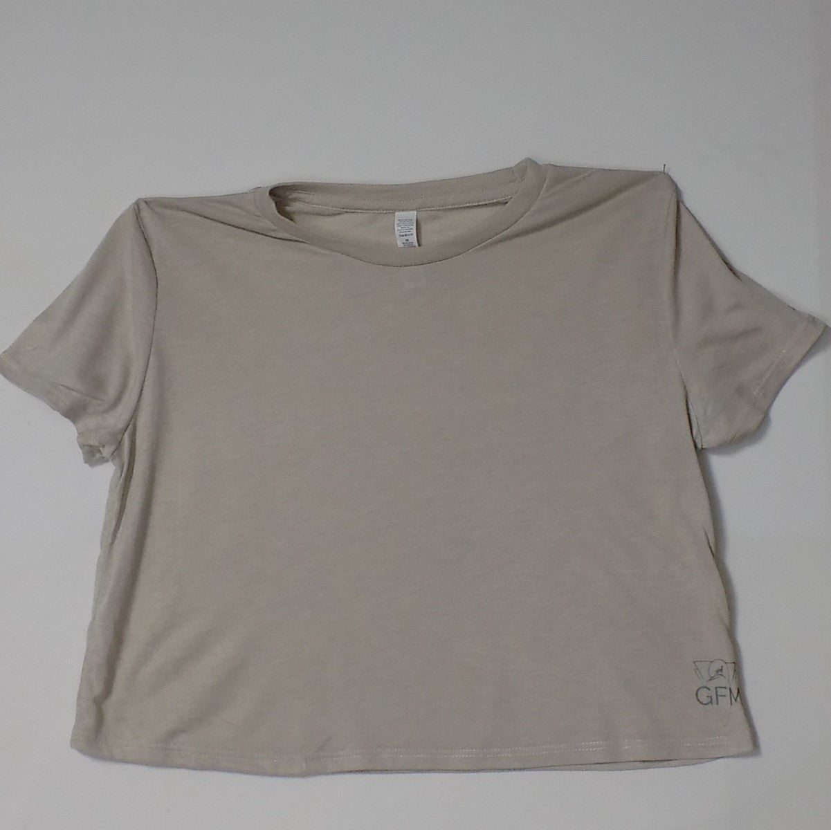 GFM Light Tan Crop Tee