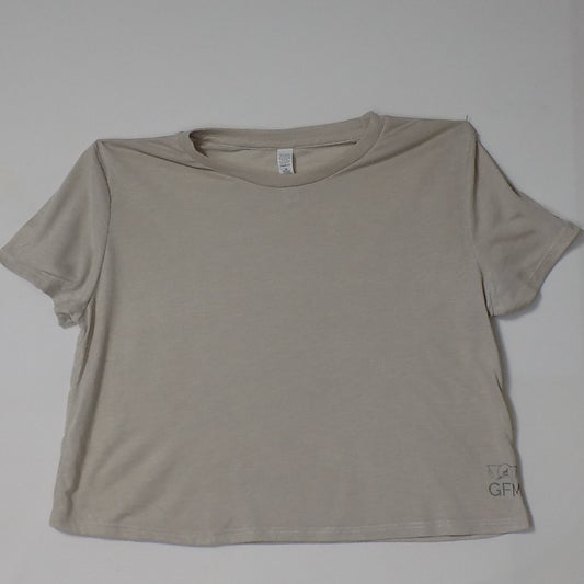 GFM Light Tan Crop Tee